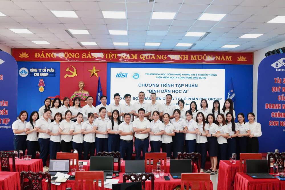 Buổi Tập Huấn Chuyển Đổi Số ứng dụng AI Cho Doanh Nghiệp CNT Group: Đẩy Mạnh Năng Suất, Bứt Phá Cạnh Tranh