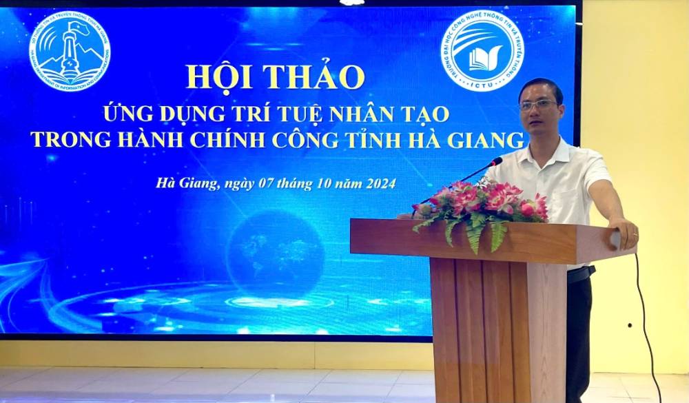 Tổ chức hội thảo và tập huấn về ứng dụng trí tuệ nhân tạo trong hành chính công tại tỉnh Hà Giang